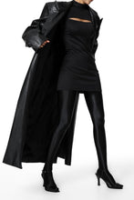 Load image into Gallery viewer, Cut Out Padded Shoulder Mini Dress in Black