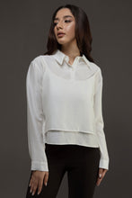 Load image into Gallery viewer, Layered Cami Shirt in Ivory
