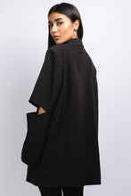 Load image into Gallery viewer, Oversized Elbow Cut-Out Blazer in Black