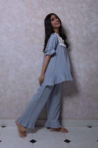 Babydoll Loungewear Set in Sky Blue