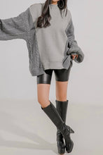 Load image into Gallery viewer, Mixed Knit with Shoulder Cut Outs