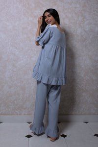 Babydoll Loungewear Set in Sky Blue