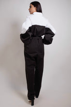 Load image into Gallery viewer, Colorblock Jumpsuit in Black and White
