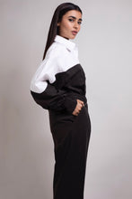 Load image into Gallery viewer, Colorblock Jumpsuit in Black and White